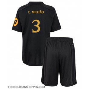 Real Madrid Eder Militao #3 Tredjetrøje Børn 2023-24 Kortærmet (+ Korte bukser)